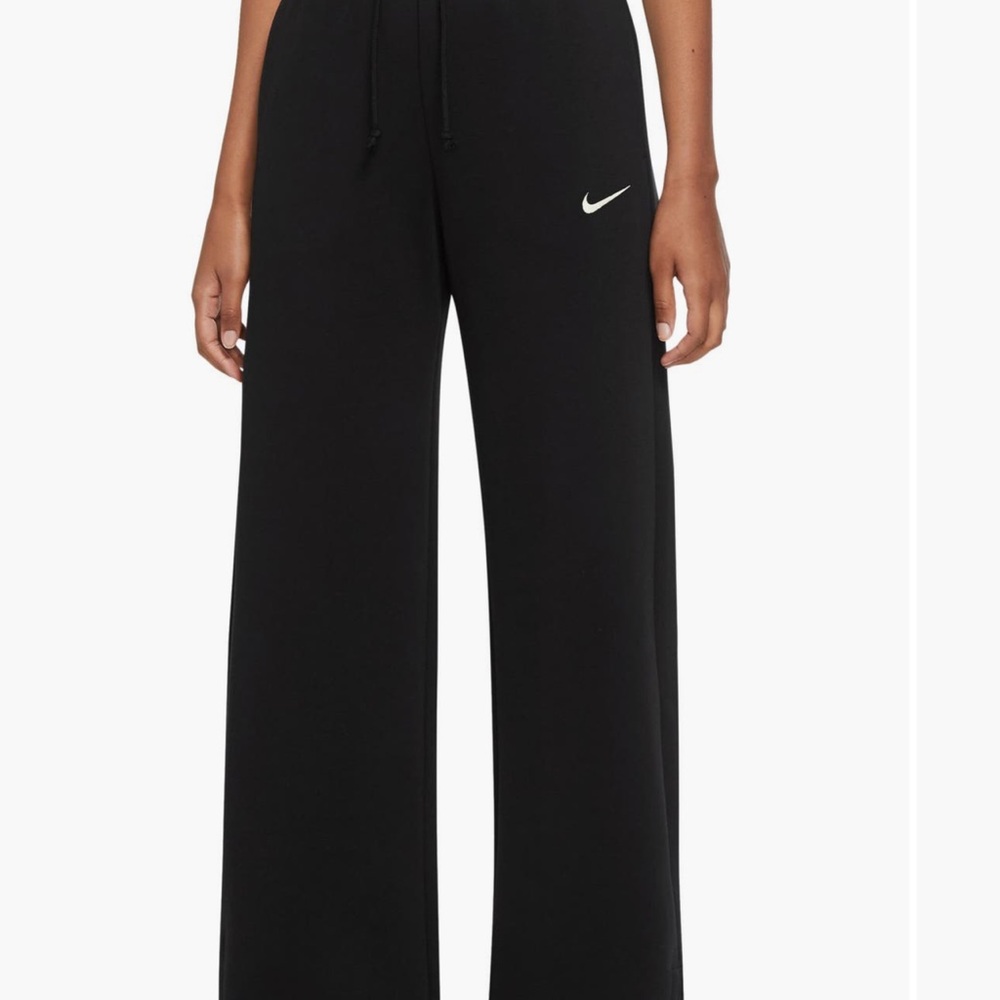Nike Womens Phoenix Black Sweatpants Medium